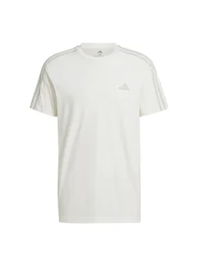 Men's Beige adidas 3-Stripes T-Shirt