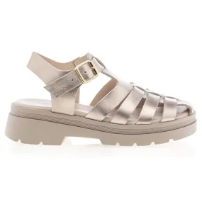 Golden women's sandals